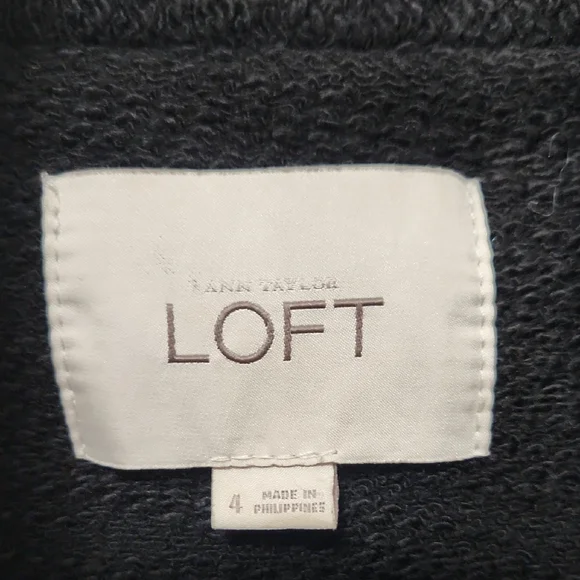 LOFT Women's Boucle Black Blazer Size 4 - Picture 2 of 9